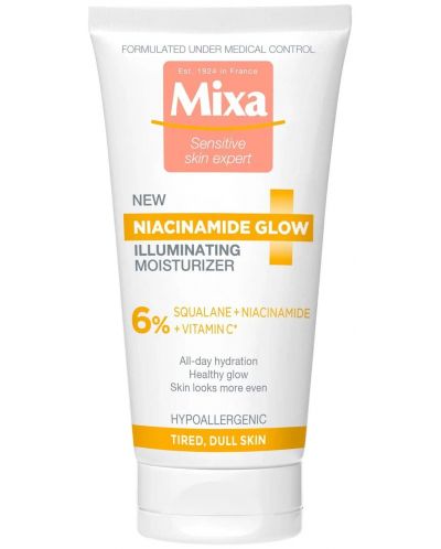 Mixa Niacinamide Glow Хидратиращ крем за лице, 50 ml - 1
